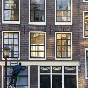 Canalside houses, Amsterdam, Holland