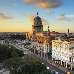 Capitolio and Parque Central, Havana, Cuba