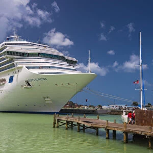 Caribbean, Antigua, St. Johns, Cruise Ship Pier, Costa Fortuna cruise ship