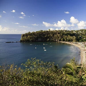 Caribbean, St Lucia, Anse La Raye Village and Beach