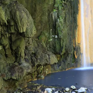 Caribbean, St Lucia, Diamond Botanical Gardens, Diamond Falls