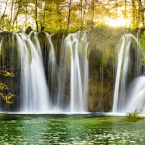 Cascading Waterfall, Plitvice National Park, Croatia