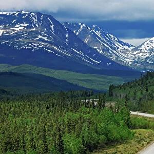 Cassiar Mountains along the Alaska Highway Near Watson Lake, Yukon, Canada