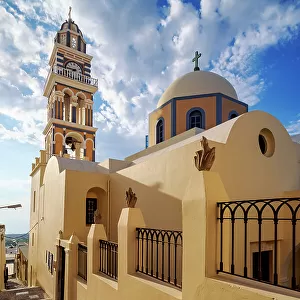 Cathedral of Saint John the Baptist, Fira, Santorini or Thira Island, Cyclades, Greece