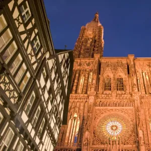 Cathedrale Notre Dame, Strasbourg, Alsace, France