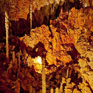 Cave Stalagmites, Grand Site de l Aven d Orgac, France