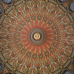 Ceiling of Romanian Athenaeum Concert Hall, Bucharest, Romania