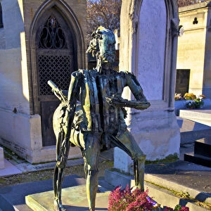 Cesar Baldaccinis Gravestone, Montparnasse Cemetery, Montparnasse, Paris, France