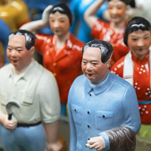 Chairman Mao model souvenirs at Cat Street anitques market, Sheung Wan, Hong Kong Island