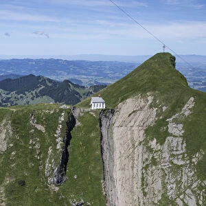 Chapel on Klimsenhorn near the summit of Pilatus, Luzern Canton, Switzerland