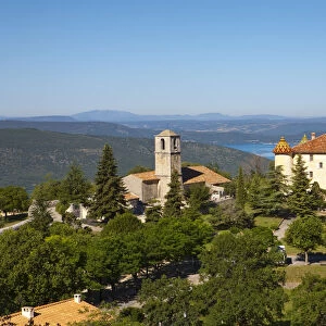 Chateau & Lac de Ste-Croix, Aiguines, Gorges du Verdon, Provence-Alpes-Cote d Azur