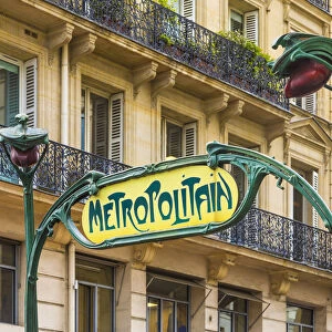 Chatelet metro sign, Paris, France