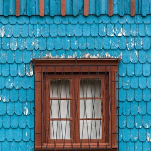 Chile, Los Lagos Region, Puerto Varas, German Colonial building