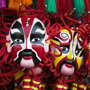China, Beijing, The Forbidden City, Souvenir Chinese Theater Masks