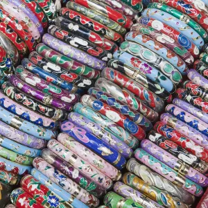 China, Hong Kong, Stanley Market, Display of Bangles