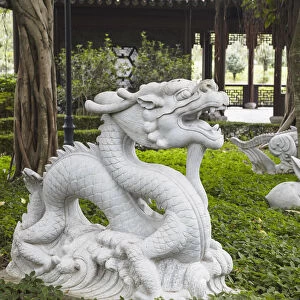 Chinese Zodiac statues in Kowloon Walled City, Kowloon, Hong Kong, China
