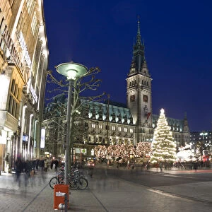 Christmas Market, Rathaus, Hamburg, State of Hamburg, Germany