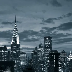 Chrysler Building & Midtown Manhattan Skyline, New York City, USA