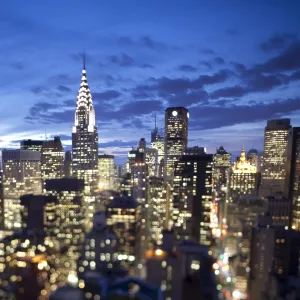 Chrysler Building & Midtown Manhattan Skyline, New York City, USA