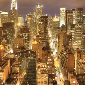 Chrysler Building & Midtown Manhattan Skyline, New York City, USA