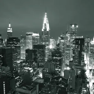 Chrysler Building & Midtown Manhattan Skyline, New York City, USA