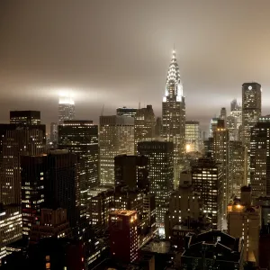 Chrysler Building & Midtown Manhattan Skyline, New York City, USA