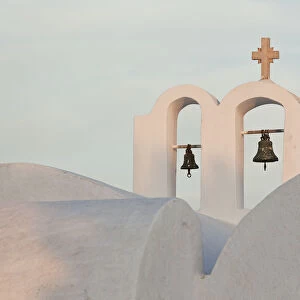 Church bells, Oia, Santorini, Cyclades islands, Greece