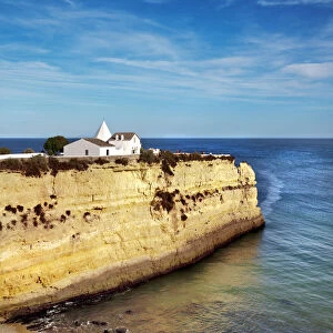 Church on a cliff, Nossa Senhora da Rocha, Armacao de Pera, Algarve, Portugal