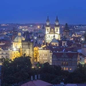 Church of our Lady before Tyn and Old Town, Prague, Czech Republic