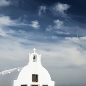 A church in Oia, Santorini (Thira), Greece