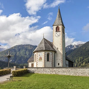 Church of St. Vitus in the Braies Valley, South Tyrol, Italy