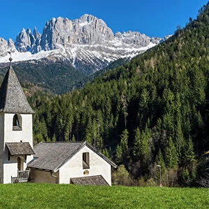 Church of St. Zyprian (San Cipriano), Tiers-Tires, Trentino-Alto Adige/Sudtirol, Italy