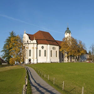 Church Wieskirche near Steingaden, Allgaeu, Bavaria, Germany