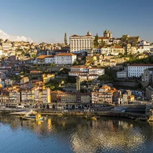 City skyline with Douro river and Dom Luis I bridge, Porto, Portugal