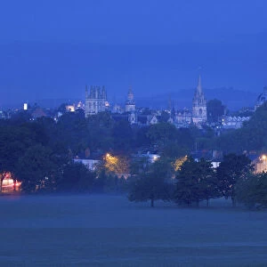 City skyline of Oxford, Oxfordshire, England, UK