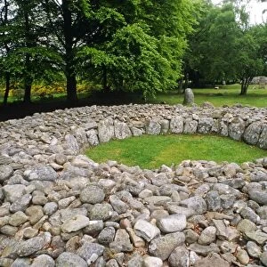 Clava Cairns, Culloden, Ross & Cromarty, Scotland. These mounds of stone surrounded by stone rings probably date from ca