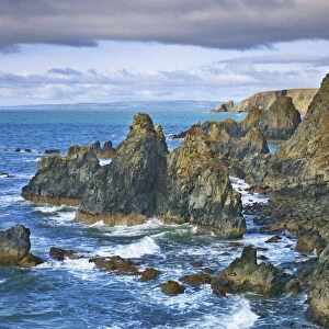 Cliff landscape - Ireland, Waterford, Bunmahon, Knockmahon - Copper Coast
