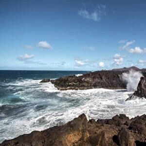 Cliffs, Los Hervideros, Lanzarote, Canary Islands, Spain