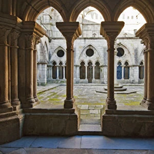 Cloisters of the Cathedral dating back to the 12th century. Oporto, Portugal