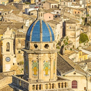 Close up of the dome of Santa Maria dell Itria church