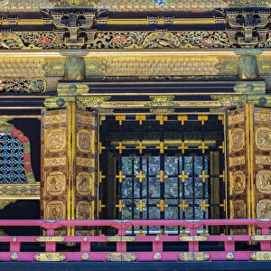 Close-up detail of Taiyuin-byo Temple, Nikko, Tochigi Prefecture, Japan