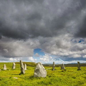 Cloudscape Over Callanish 3 Standing Stones, Isle of Lewis, Outer Hebrides, Scotland