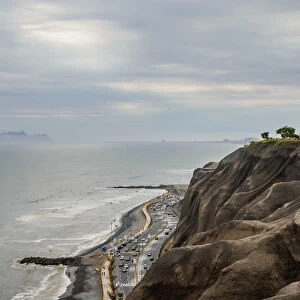 Coast of Miraflores District, Lima, Peru