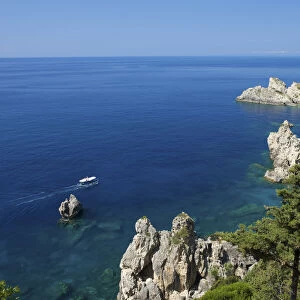 Coast of Paleokastritsa, Corfu, Ionian Islands, Greece