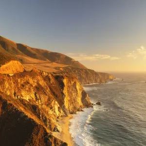 Coastal Landscape near Bixby Creek Bridge, Monterey, Big Sur, California, USA