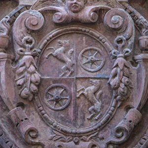 Coat of arms in Old Town Hall, Bratislava, Slovakia