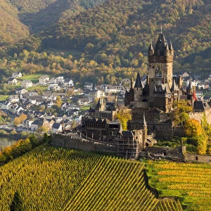 Cochem Castle, Cochem, Cochem-Zell district, Rhineland-Palatinate, Germany