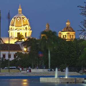 Colombia, Bolivar, Cartagena De Indias, Naval museum and Dome of San Pedro Claver