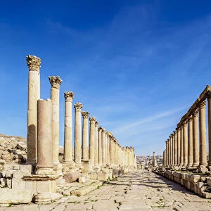 Colonnaded Street or Cardo, Jerash, Jerash Governorate, Jordan