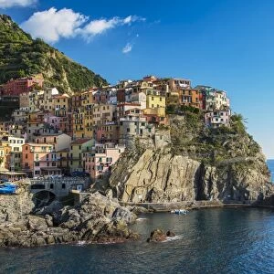 The colorful village of Manarola, Cinque Terre, Liguria, Italy